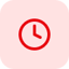 red clock
