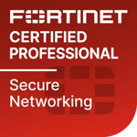 Fortinet FCP Secure Networking certification badge