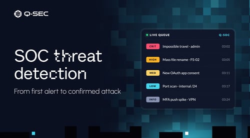 SOC threat detection — From first alert to confirmed attack