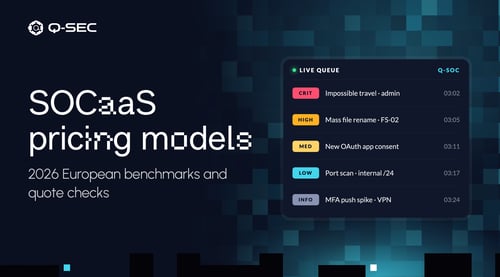 SOCaaS pricing models — 2026 European benchmarks and quote checks