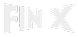 finX white logo