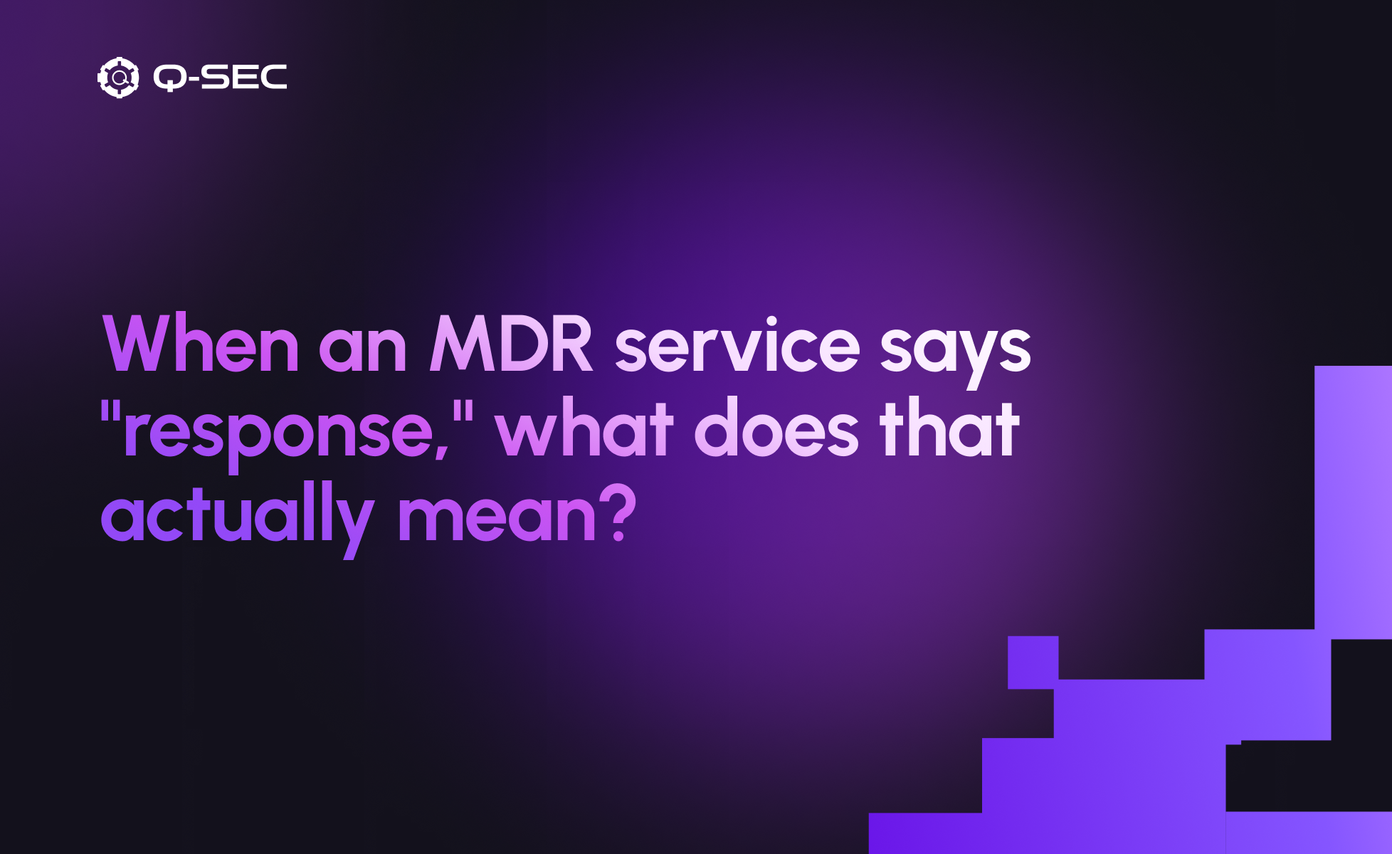 MDR services comparison showing different response models, including threat investigation, containment ownership, escalation workflows, and incident response responsibilities after threat detection.